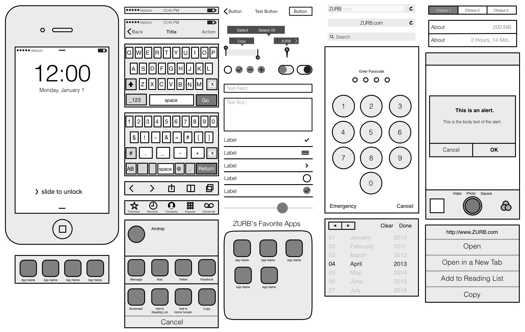 iOS7 stencils