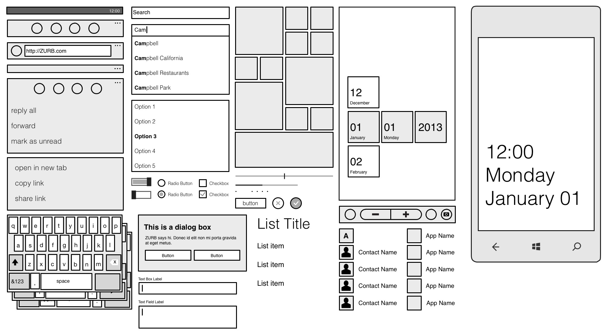 windows 8 stencils