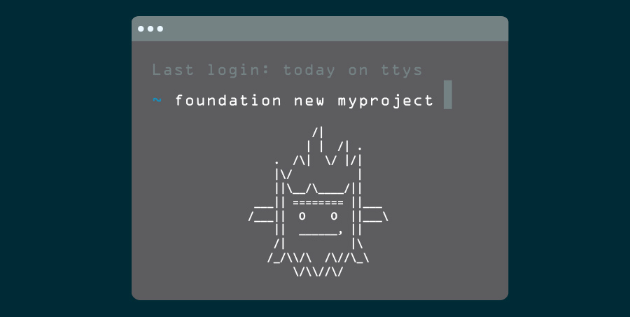 screenshot of the ascii yeti in a terminal