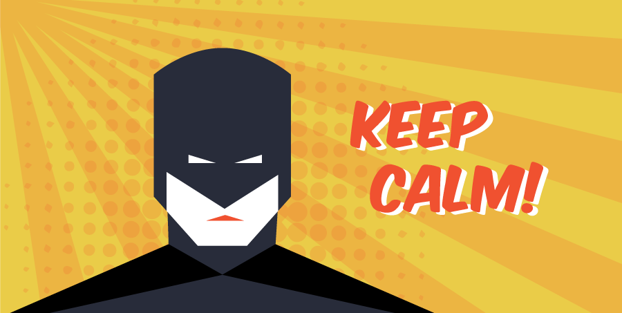 keep calm superhero