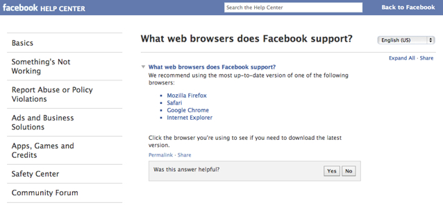 Web browser version facebook How To