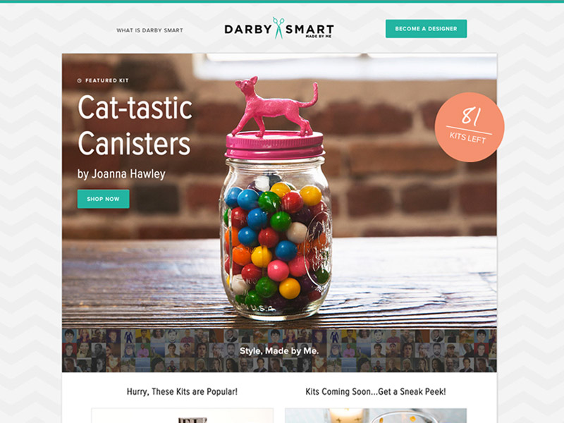 screenshot of Darby Smart homepage