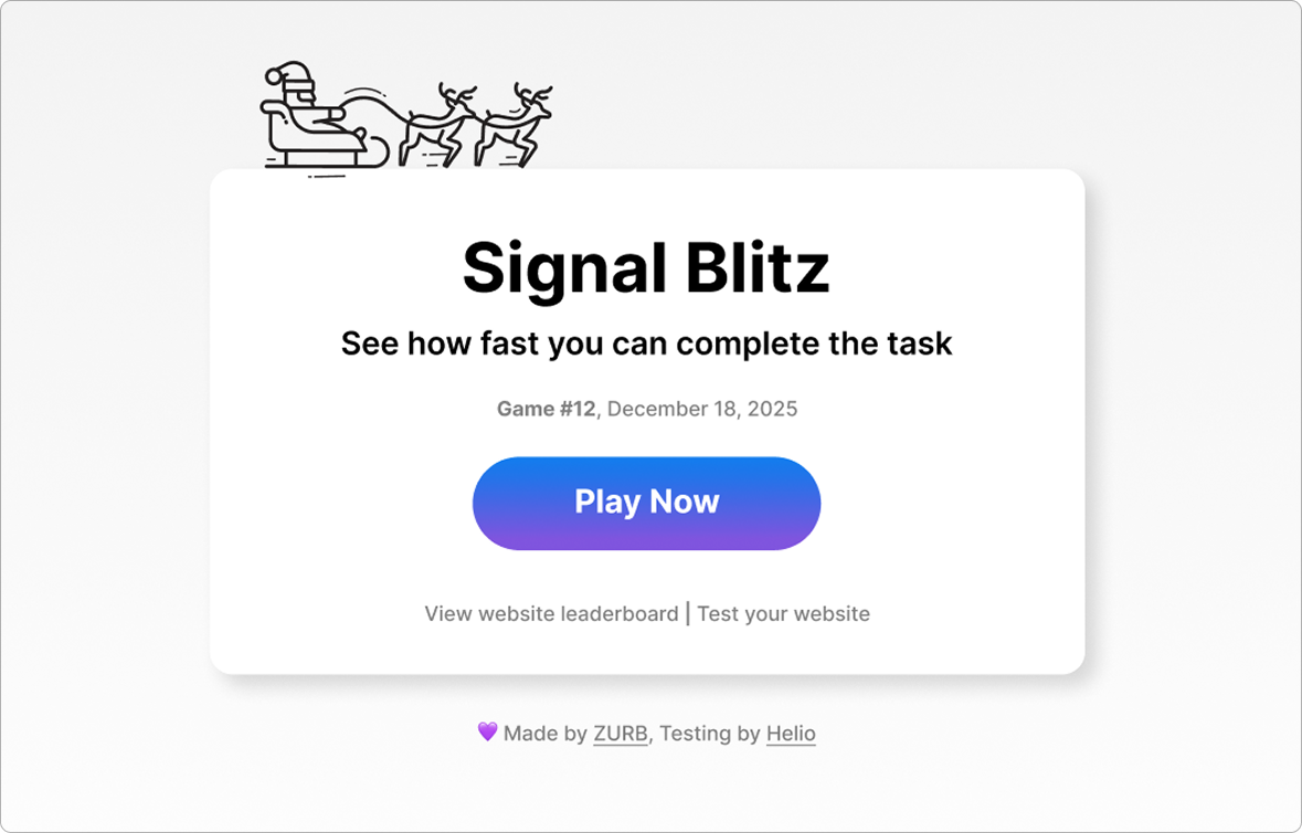 Signal Blitz game card