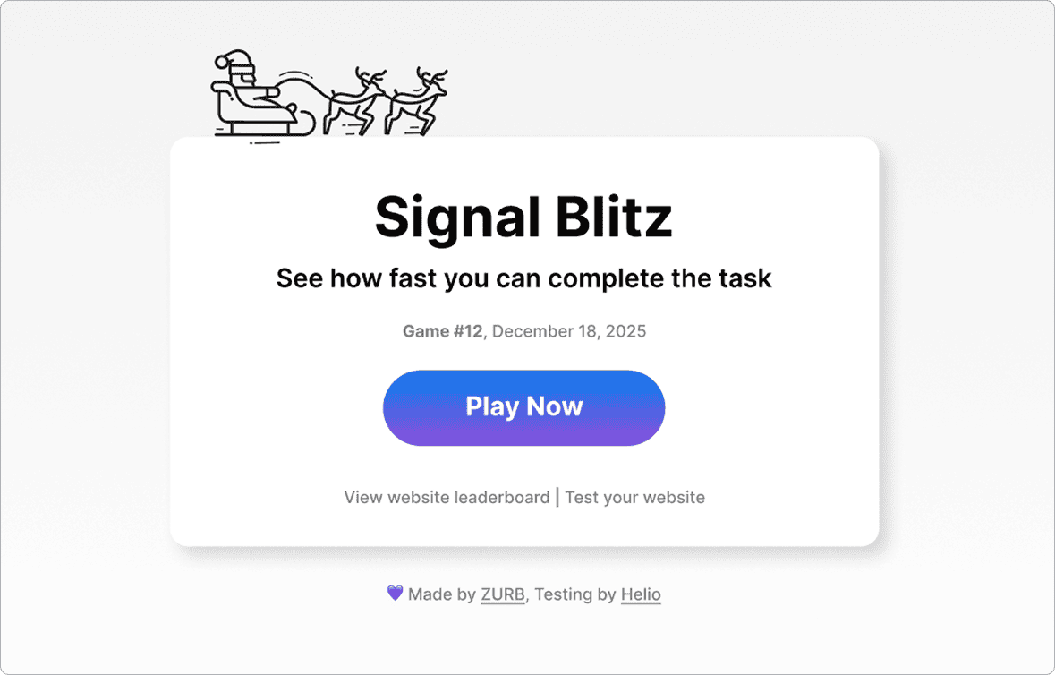 Signal Blitz game card